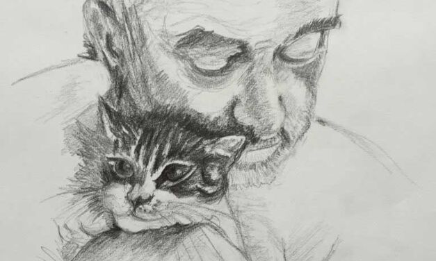 Homme au chat
