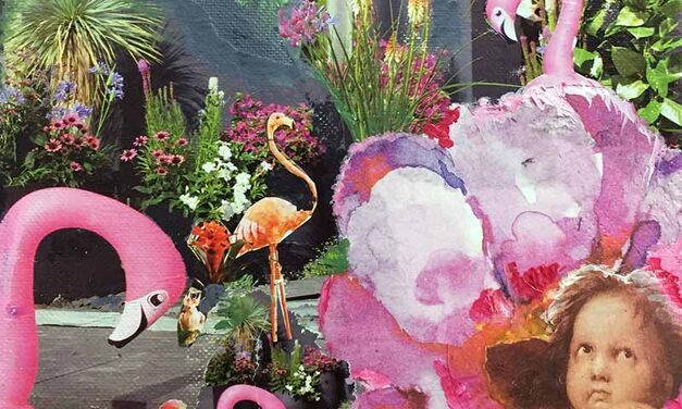 Chérubin aux flamants roses