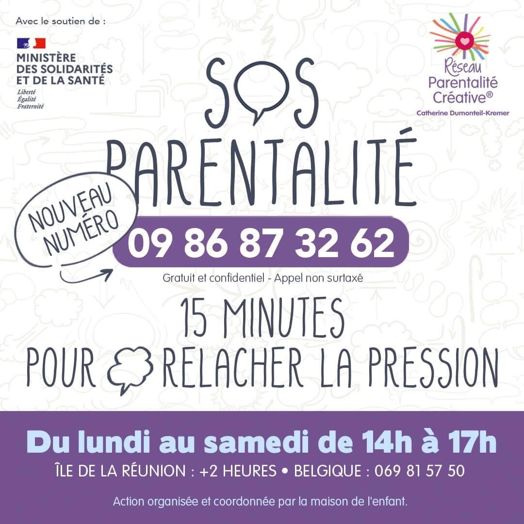 SOS Parentalité, 15 min d'écoute pour relâcher la pression